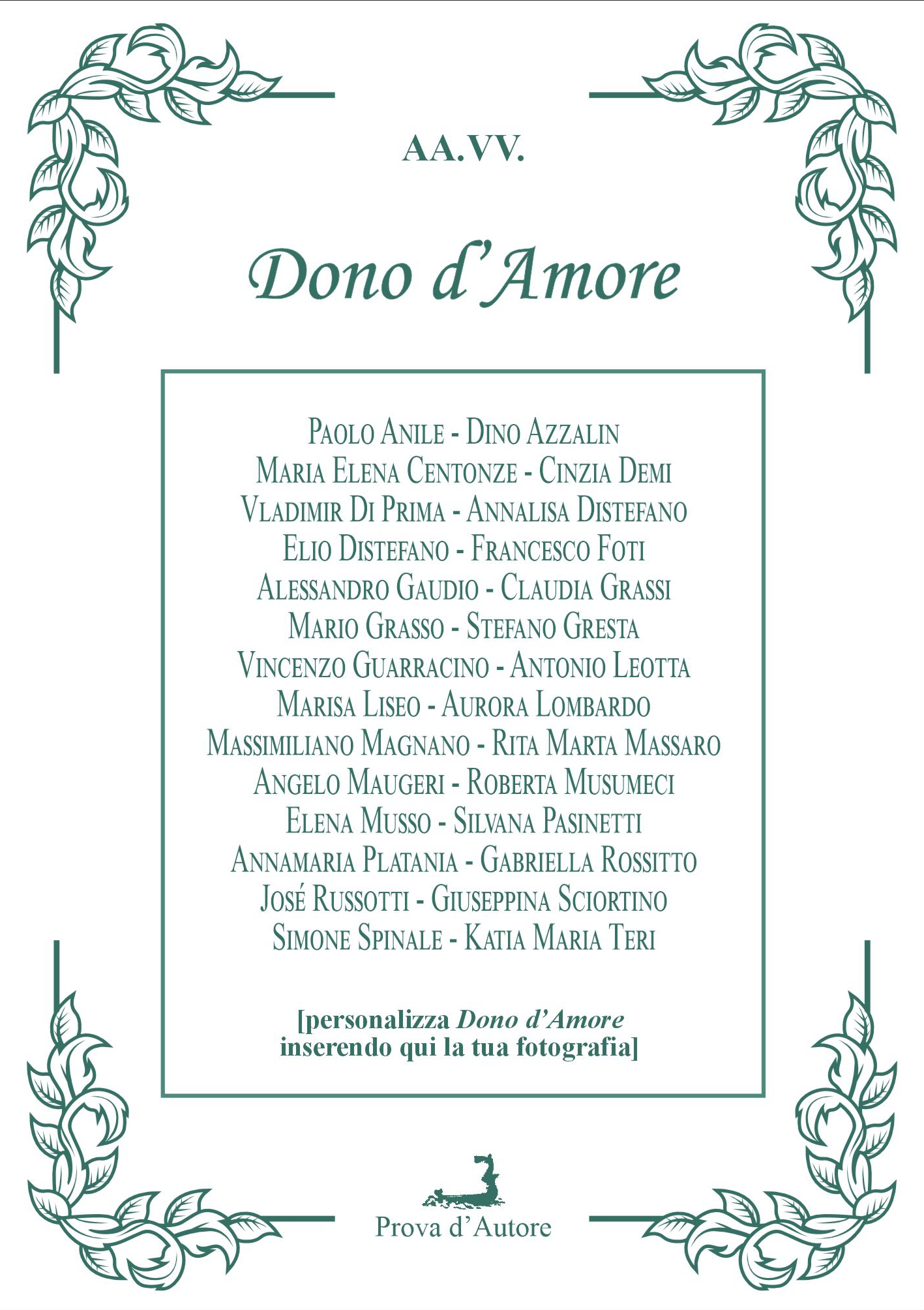 Dono d’amore COP -AA.VV.- f.to 12×17 -FRONTE